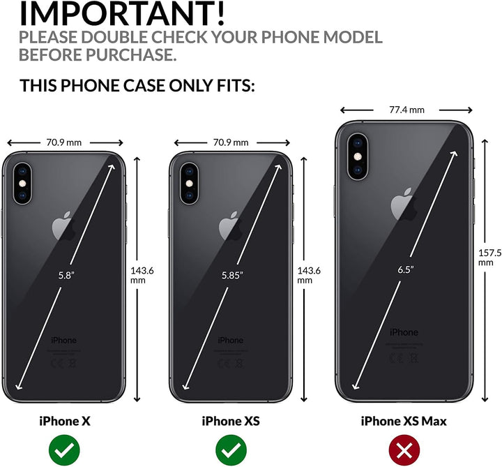SURAZO Premium Handyhülle für Apple iPhone X XS – Echtleder Hülle mit Pfote Motiv – Vintage Leder Kl