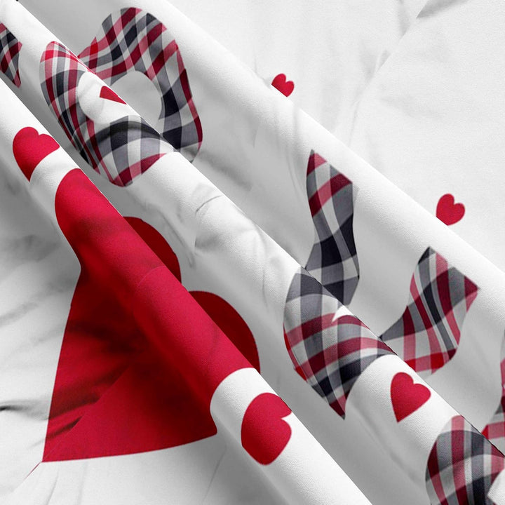 Leonado Vicenti Bettwäsche Microfaser Partner 135x200 4teilig Herz Mr&Mrs Bärchen Schlafzimmer Pärch