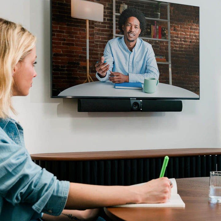 Owl Bar Videokonferenzgerät – 4K-Videokonferenzbar mit aktivem Sprecherfokus, Zertifiziert für Micro