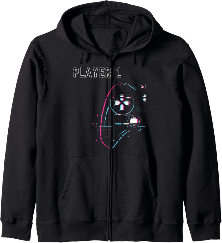 Zocker Paar - Player 1 Player 2 - Gamer Team Kapuzenjacke
