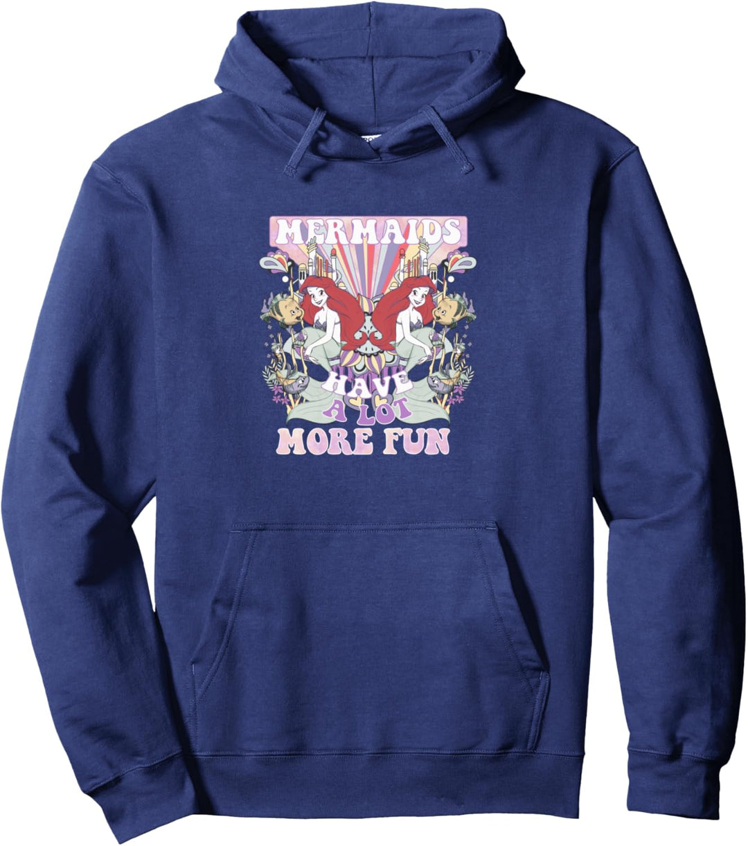 Disney The Little Mermaid Psychedelic Mermaids Have More Fun Pullover Hoodie