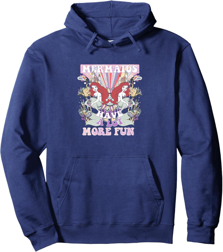 Disney The Little Mermaid Psychedelic Mermaids Have More Fun Pullover Hoodie