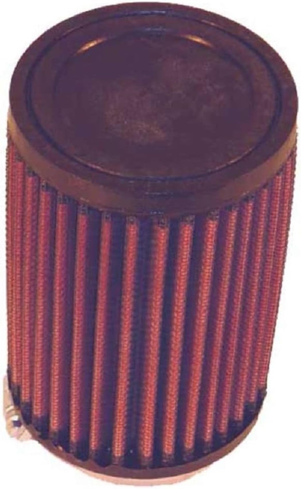 K&N RU-0610 KFZ und Motorrad Gummi Universalluftfilter, Rot