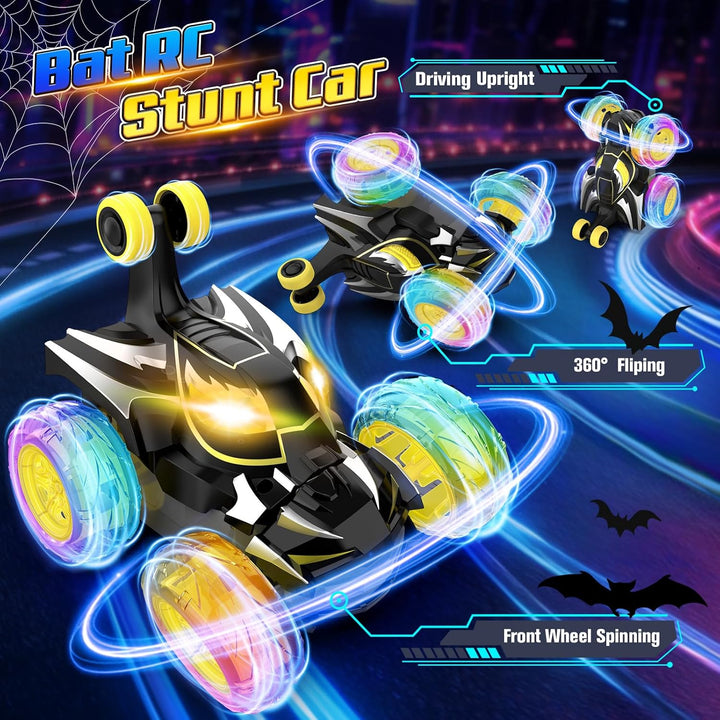 Ferngesteuertes Auto für Kinder 3 4 5 6 7 8 9 10 Jahre, 2,4 GHz Bat RC Autos mit Fernbedienung Monst