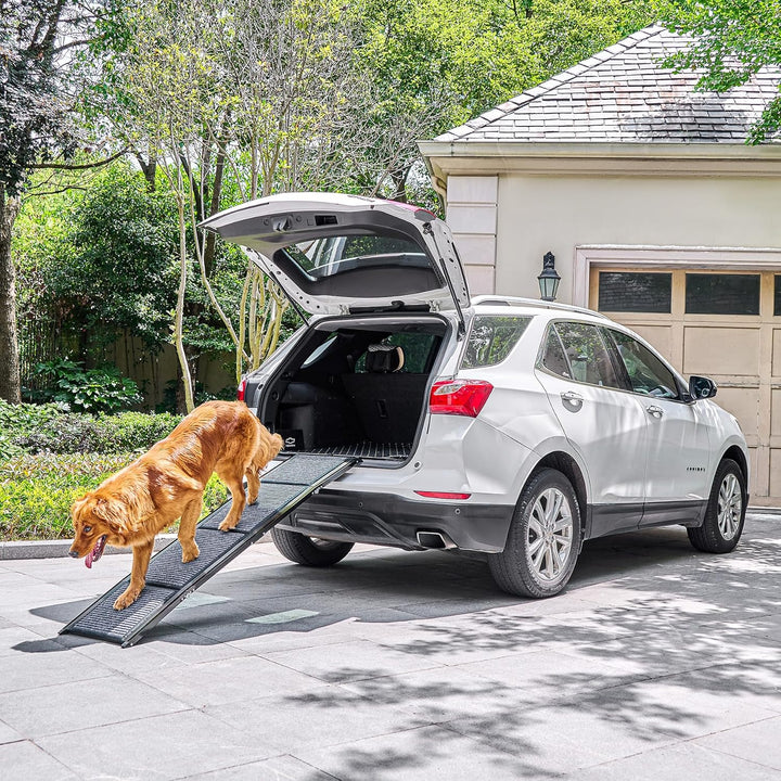 CO-Z Hunderampe Auto klappbar 160cm Leichteres EIN- und Aussteigen für kleine und grosse Hunde bis 9