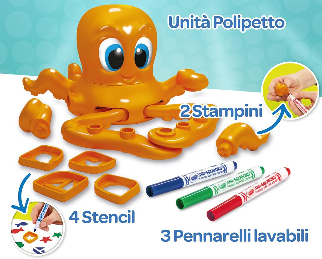 Crayola Oscar Oktopus Spielzeug, Kinderspielzeug Spiral Designer, Elektrischer Spirograph Kinder, Un
