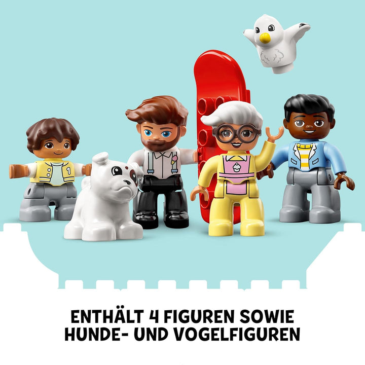 LEGO 10948 DUPLO Parkhaus mit Autowaschanlage, Spielzeugautos, Parkhaus Spielzeug für Kleinkinder, M