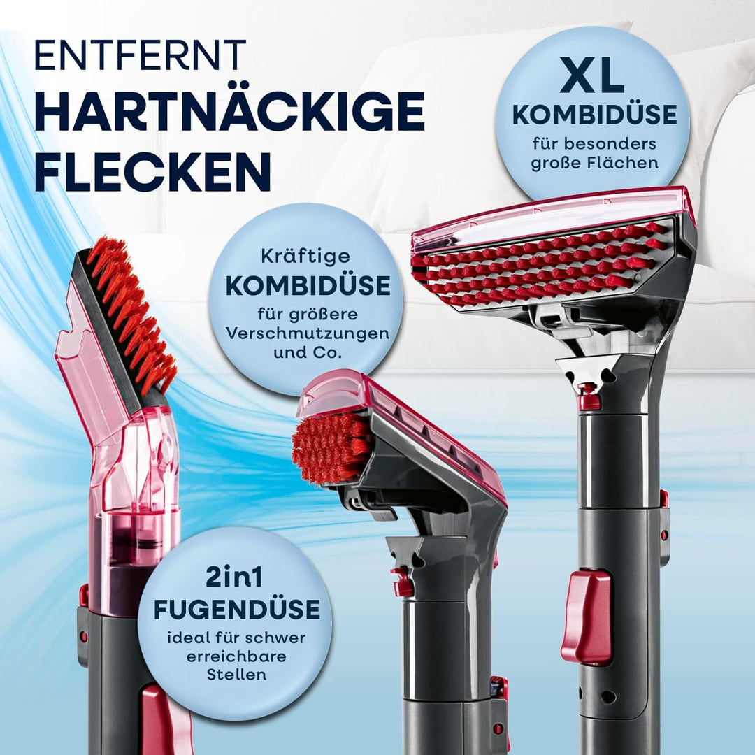 CLEANmaxx Teppichreiniger & Polsterreiniger Pro Power | Spot Cleaner & EASYmaxx Teppichreiniger Mitt