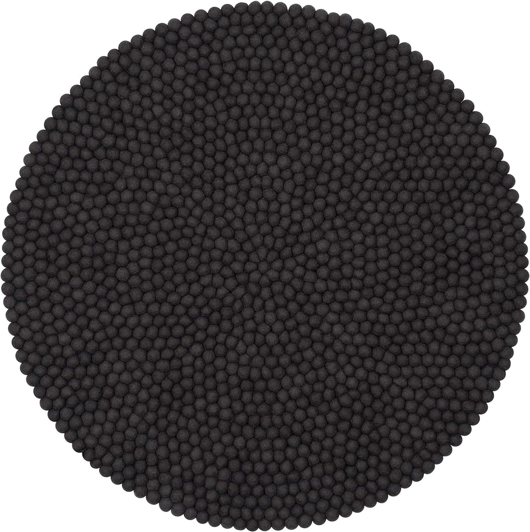 myfelt Kuno Filzkugelteppich — Ø 50 cm, ideal für Schlaf-, Wohn-, Kinderzimmer, Flur & Bad
