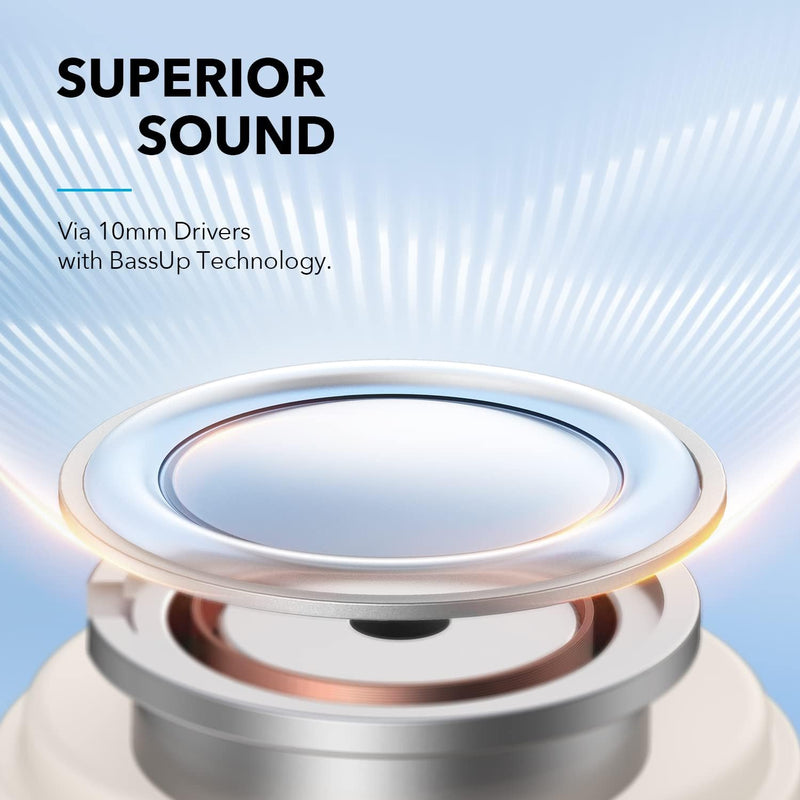 soundcore by Anker A3i Earbuds mit Geräuschunterdrückung, Intensiver Bass, Hybrid ANC, Anrufe mit 4