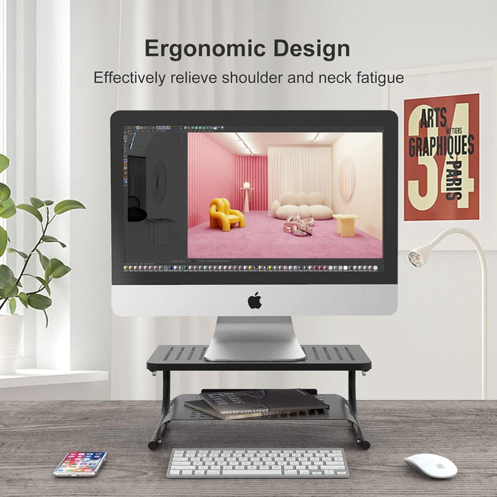 suptek Monitorstände, Monitorstnder Riser für Computer, Laptop, Drucker, Notebook und alle Flachbild