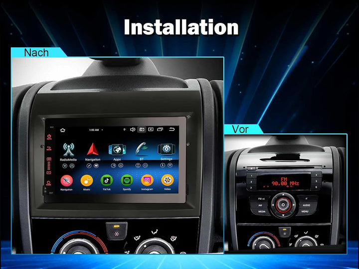 Erisin 8-Kern 4GB RAM 64GB ROM Android 11 Autoradio Bluetooth für FIAT Ducato Citroen Jumper Peugeot