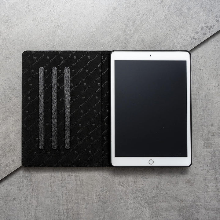 Porter Riley - Lederhülle für iPad Mini 6 (2021) 8,3 Zoll. Premium Echtleder Standhülle/Cover/Flip (