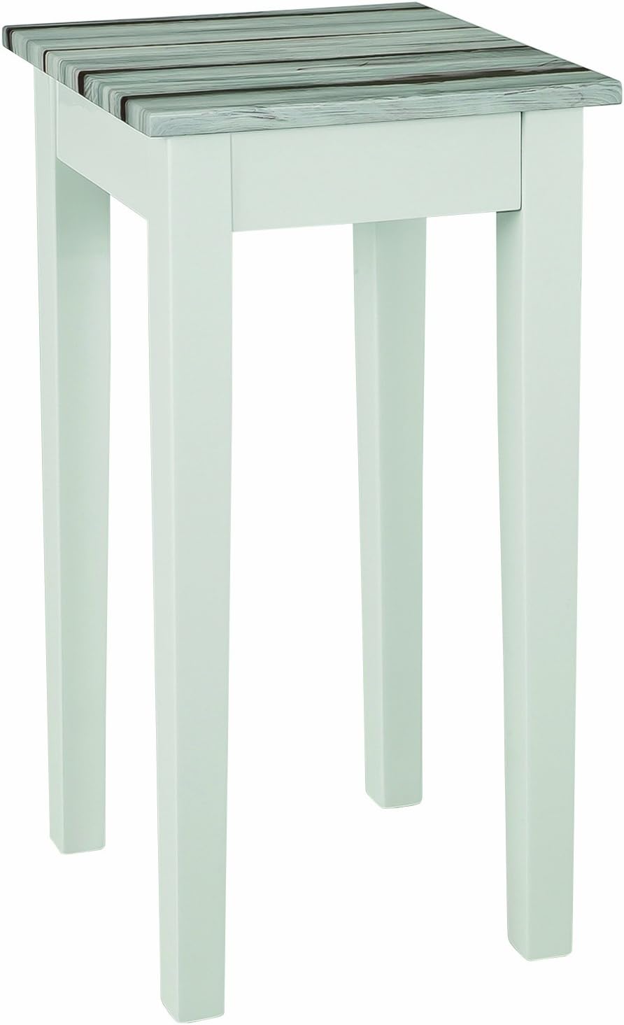 HAKU Möbel Beistelltisch maritimo Kiefer, weiss, MDF - Masse: B 30 cm x H 61 cm x T 30 cm, Style: Co