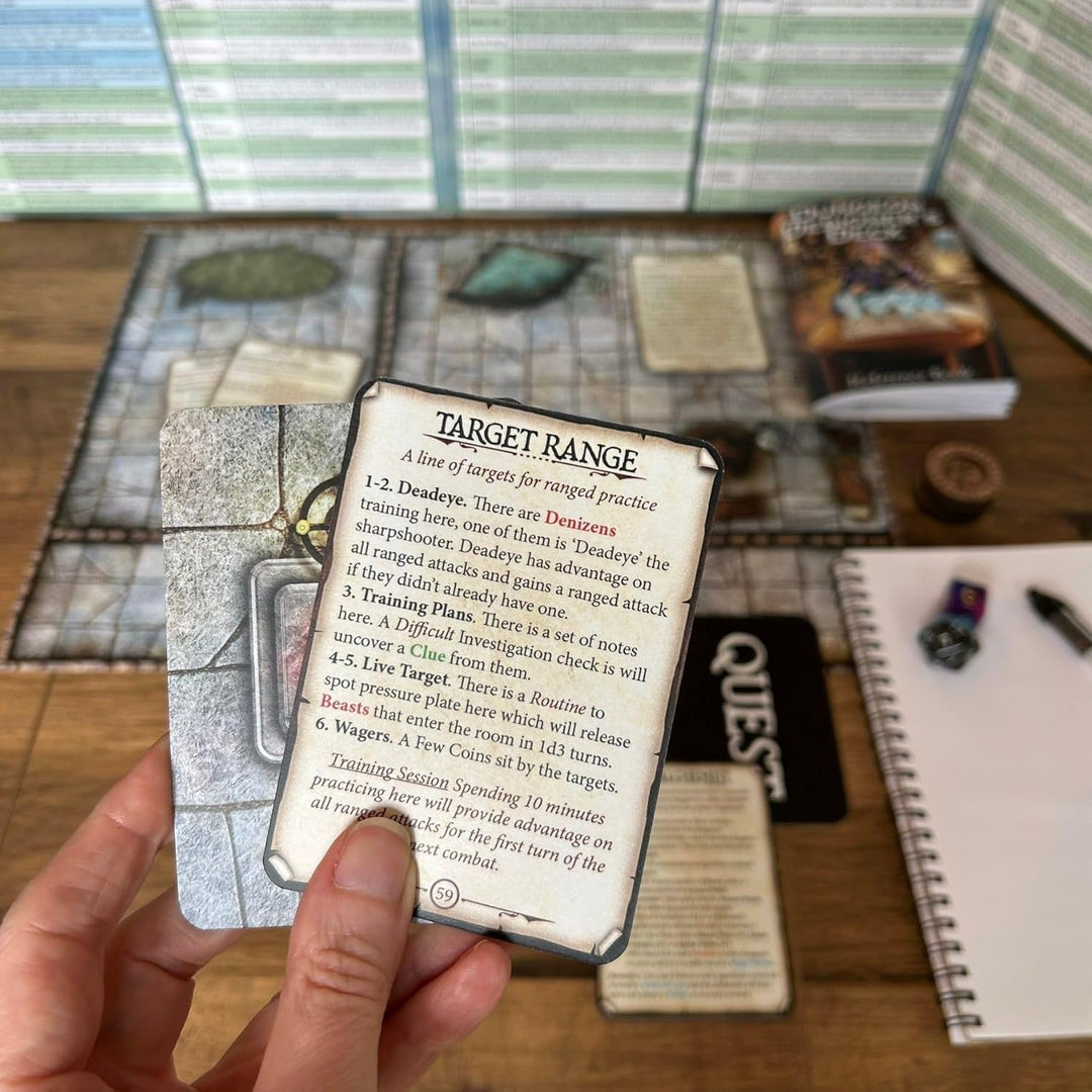 Loke Battlemats | Dungeon Designer's Deck | 100 Cards to Level Up Your Dungeon Game | RPG Accessoire