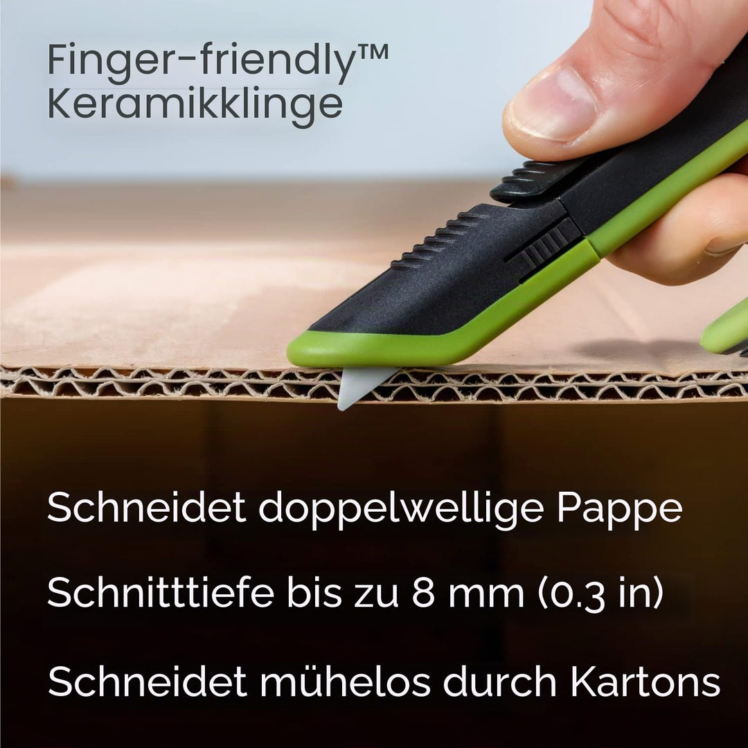 Slice 10503 | Sicherheits-Kartonmesser mit automatischem Klingenrückzug| Keramik-Sicherheitsklinge,