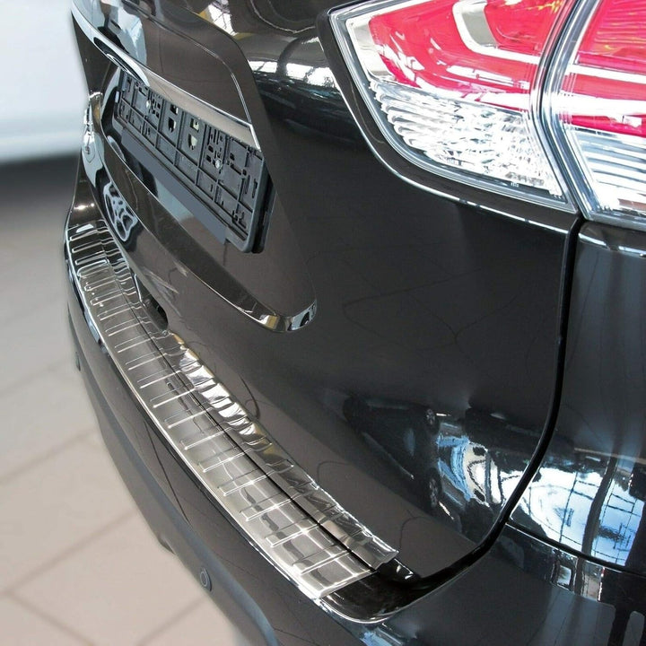 Ladekantenschutz Edelstahl CHROM kompatibel für NISSAN X-TRAIL T32, 2017 | mit Abkantung | premium Q