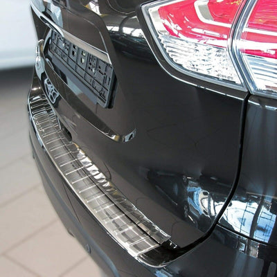 Ladekantenschutz Edelstahl CHROM kompatibel für NISSAN X-TRAIL T32, 2017 | mit Abkantung | premium Q
