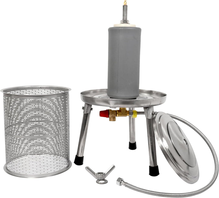 Wasserdruck-Presse 10 Liter komplett Edelstahl Apfelpresse Obstpresse Mostpresse