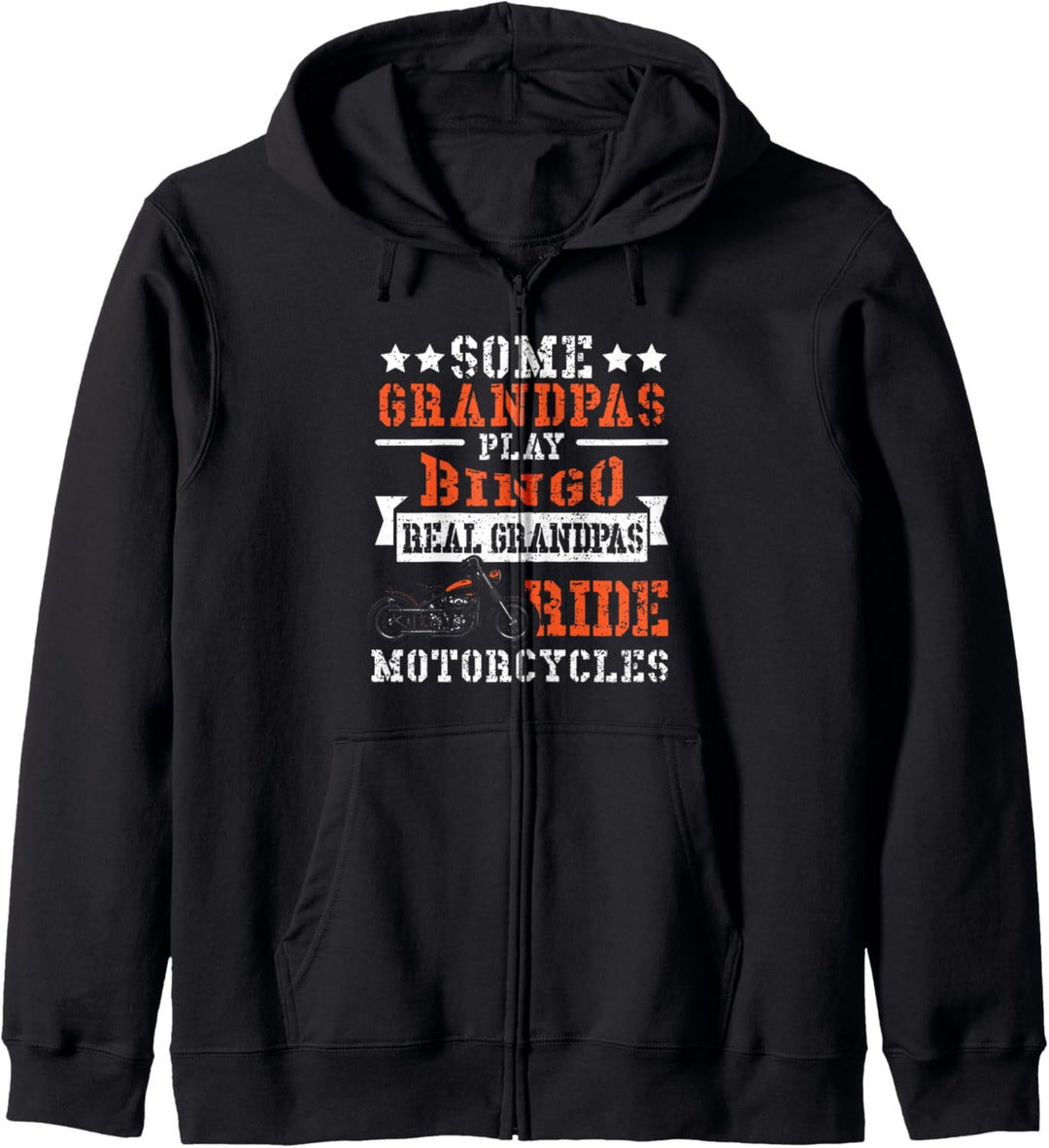 Motorräder: Real Grandpas Ride Motorcycles - Opa Sprüche Kapuzenjacke