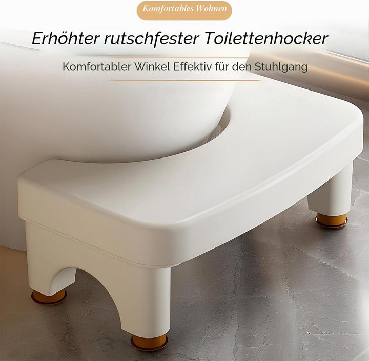 TAIZER Toilettenhocker,Toilettenhocker Erwachsene,Kackhocker,Klohocker,Die Höhe der 4 Stufen kann vo