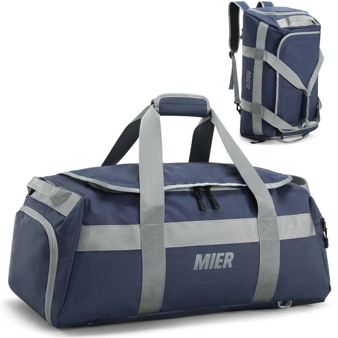 MIER Sporttasche gross Reisetasche mit Schuhfach 60L Sportrucksack Duffle Bag Fitness Trainingstasch