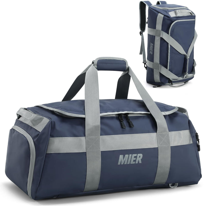 MIER Sporttasche gross Reisetasche mit Schuhfach 60L Sportrucksack Duffle Bag Fitness Trainingstasch