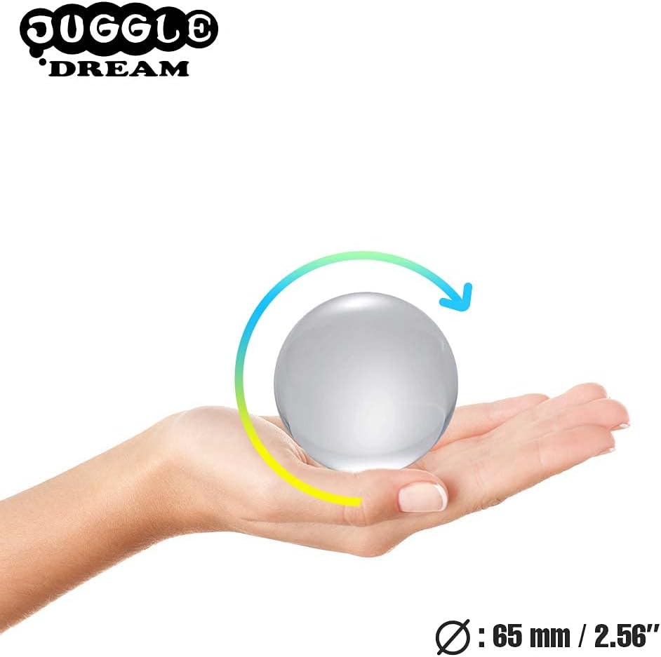 Juggle Dream Acryl Kontakt Jonglierball (65 mm), Kristall Kontaktkugel, Jonglierbälle für Kontaktjon