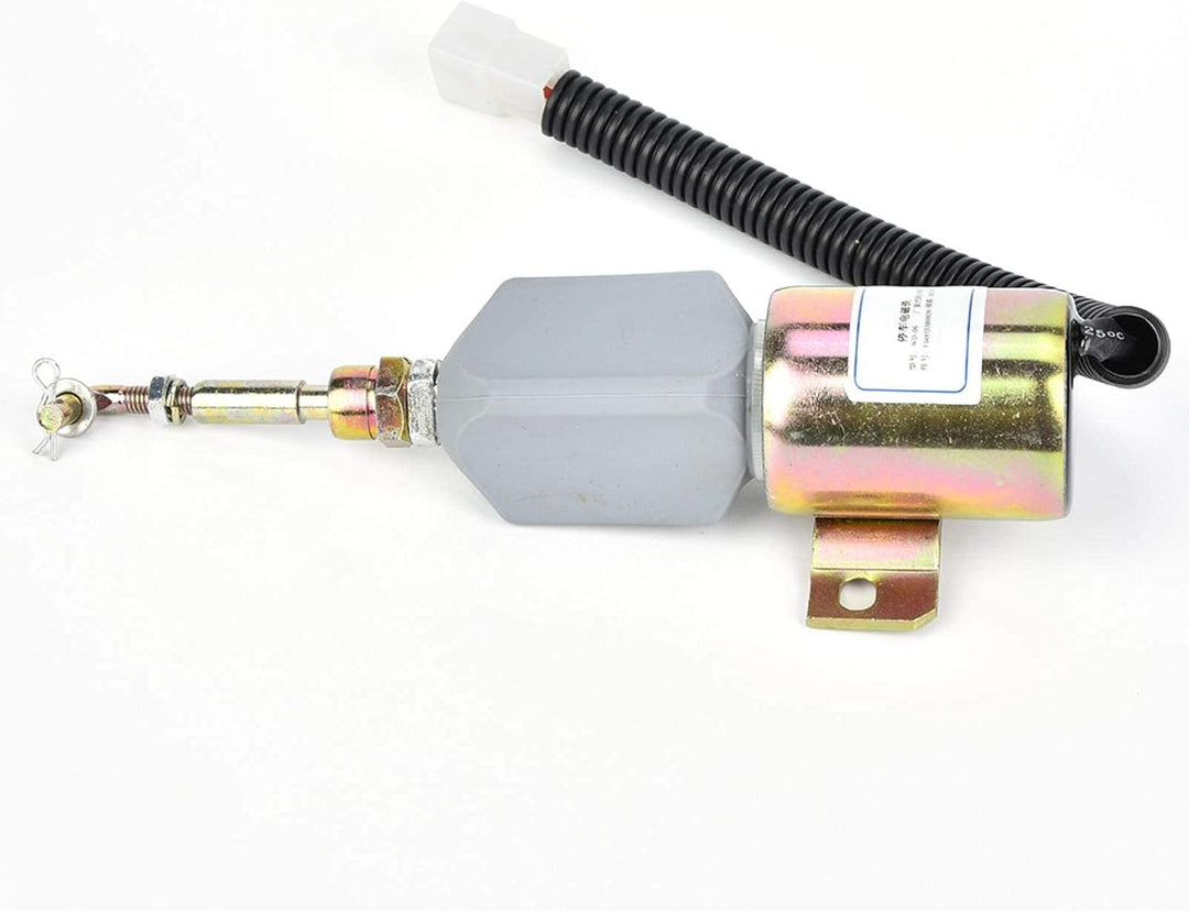 SALUTUYA Kraftstoff-Absperr-Magnetventil, elektrisches Kraftstoff-Absperr-Magnetventil 12-V-Flameout