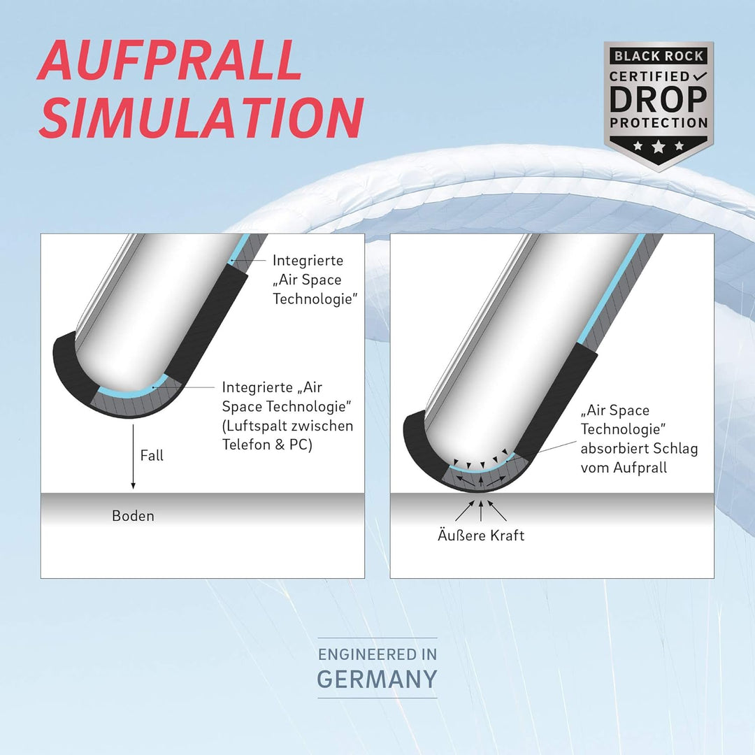 Black Rock - Hülle Air Robust Case Passend für Apple iPhone 13 Pro Max I Handyhülle MagSafe Kompatib