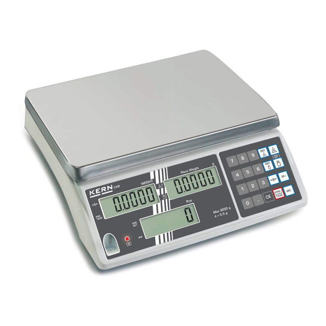 Zählwaage - Einsteigermodell ins Profi-Zählen [Kern CXB 15K1] Zählauflösung 30.000 Punkte, Wägeberei