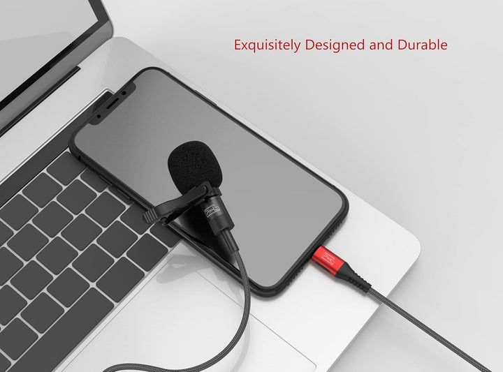 Pixel Apple Lightning Lavalier Mikrofon für iPhone/iPad/iPod Kompatibel mit iPhone 13/12/11/X/XS/XR/