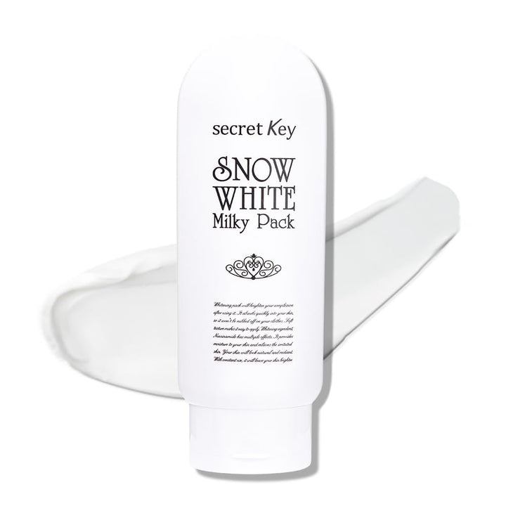 Secret Key Snow White Whitening Milky Pack Maske für Gesicht und Körper, 200 g