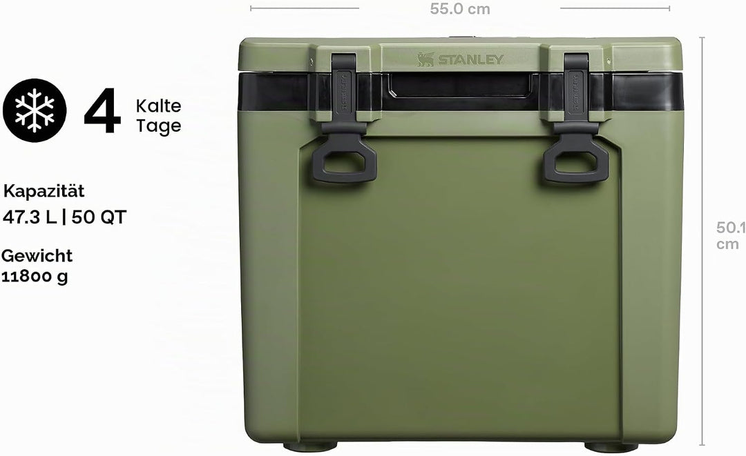 Stanley 1913 Adventure Outdoor Cooler 47L - 48 Stunden Kalt - Kühlbox - BPA-frei -Robuste Camping-Kü