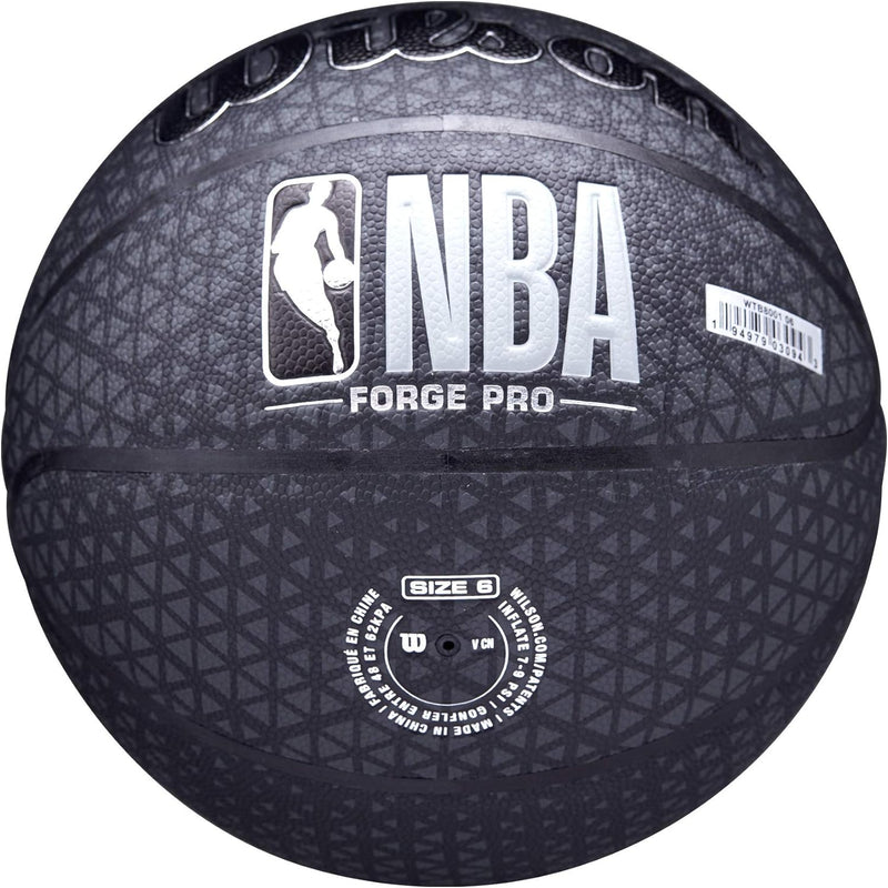 Wilson NBA Forge Pro Printed Ball WTB8001XB, Unisex basketballs, Black, 7 EU