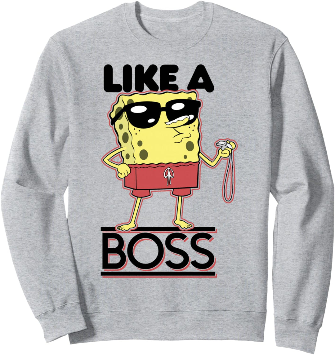 SpongeBob Schwammkopf Rettungsschwimmer Wie Ein Boss Sweatshirt