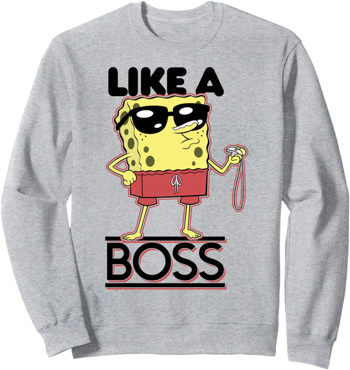 SpongeBob Schwammkopf Rettungsschwimmer Wie Ein Boss Sweatshirt