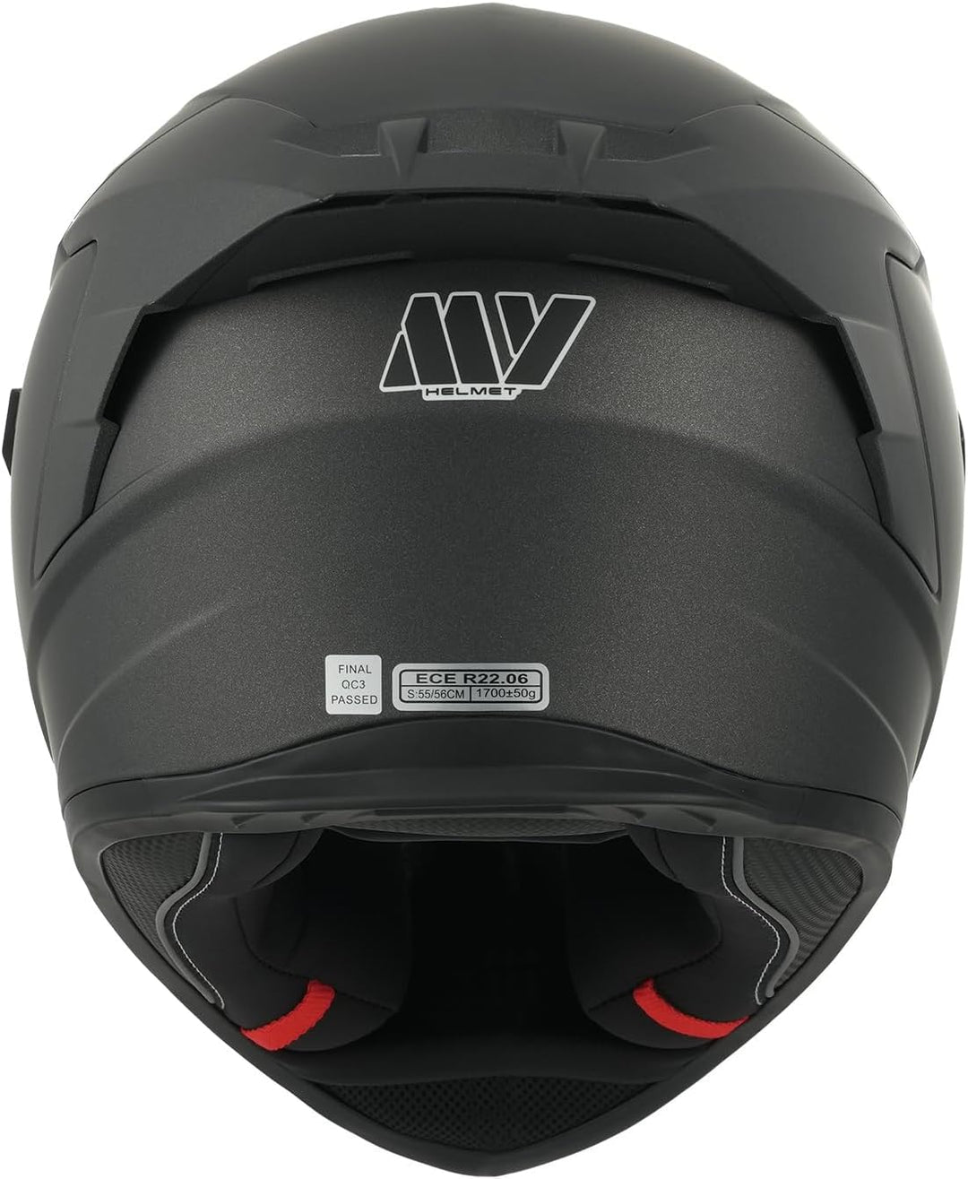 MY Motorrad Integralhelm Vollvisierhelm Mopedhelm mit Sonnenblende für Damen Herren,ECE 22.06 Genehm