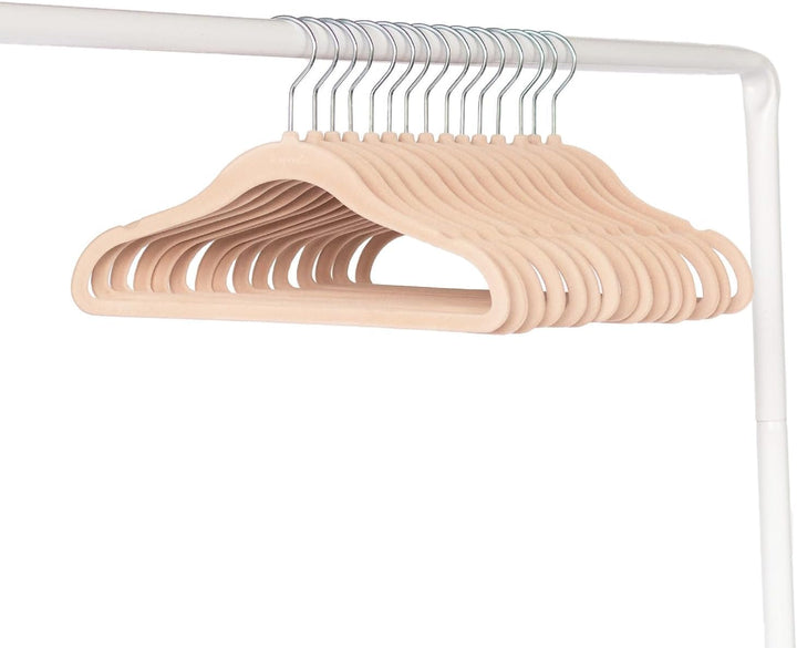 3 Sprouts Kinder Kleiderbügel aus Samt - rutschfest & Robust - Ideal für Baby- & Kleinkinderkleidung