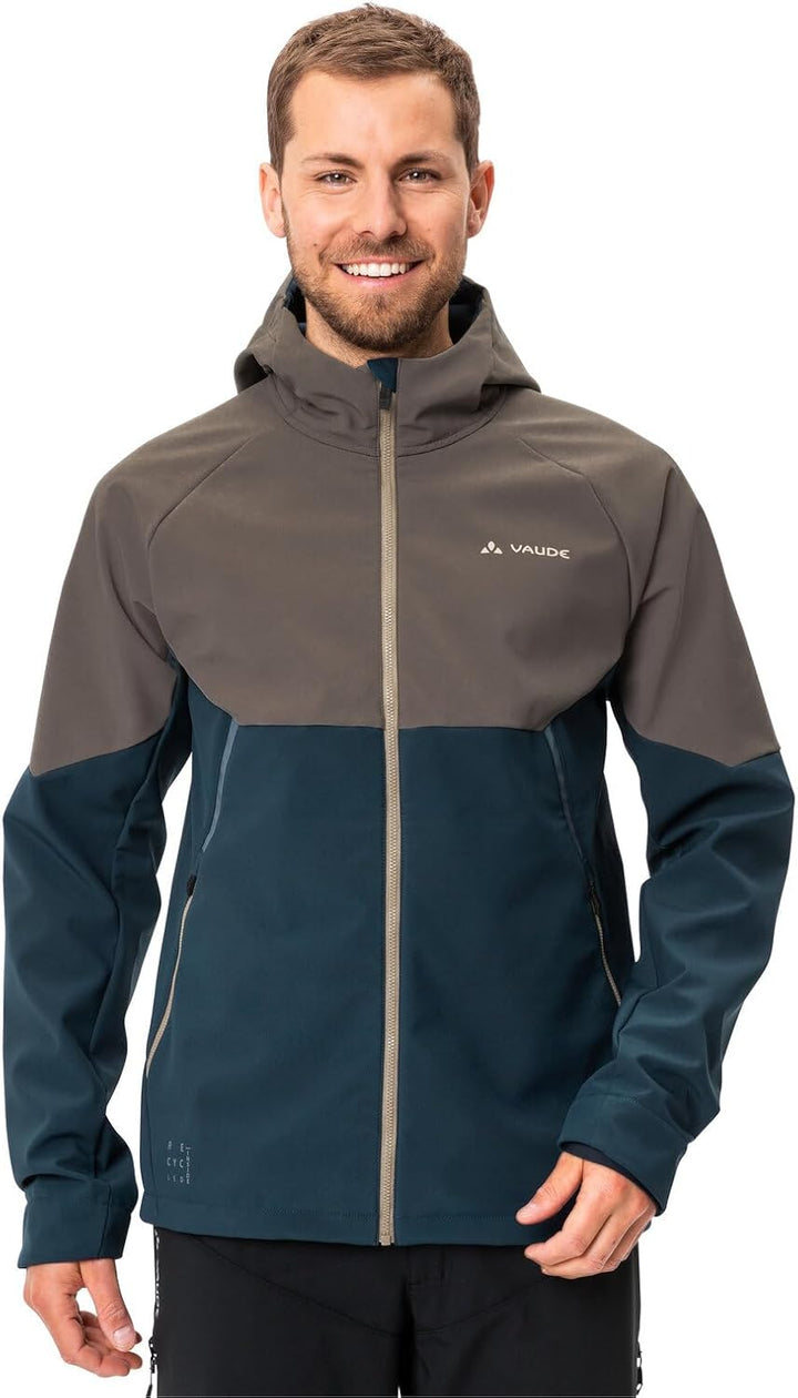 VAUDE Herren Men's Qimsa Softshell Jacket Jacke, coconut/dark sea