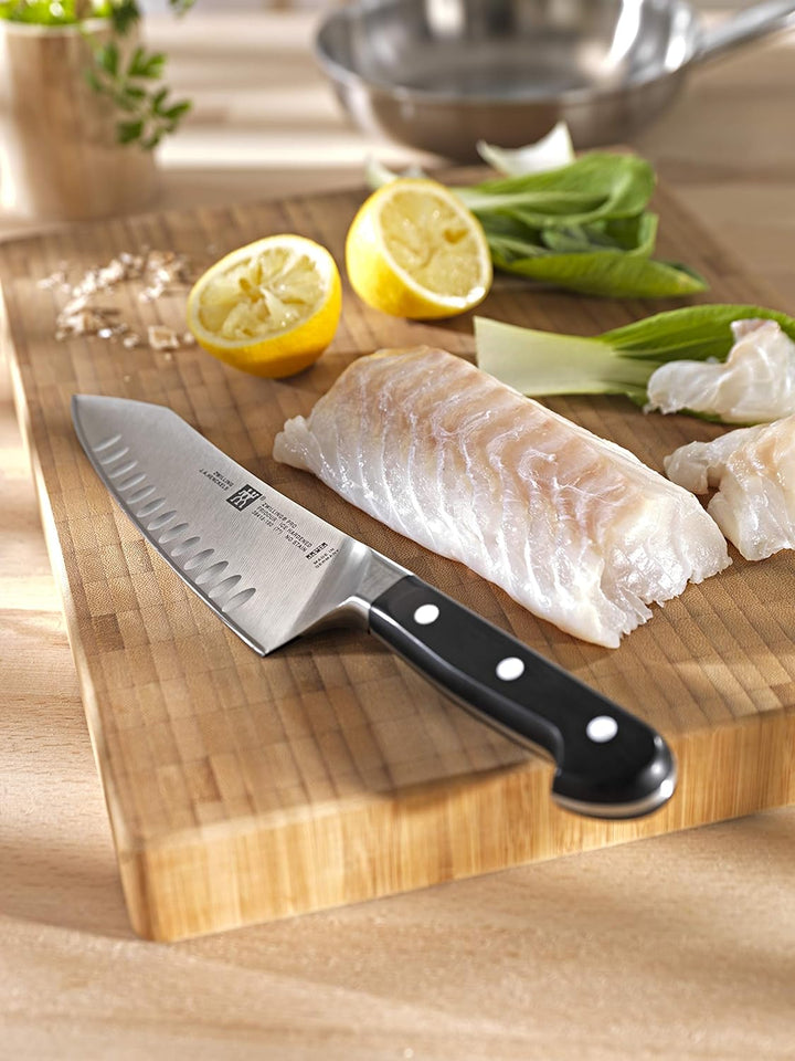 ZWILLING Pro Rocking Santokumesser, Klingenlänge: 18 cm, Rostfreier Spezialstahl, Kunststoffgriff, S
