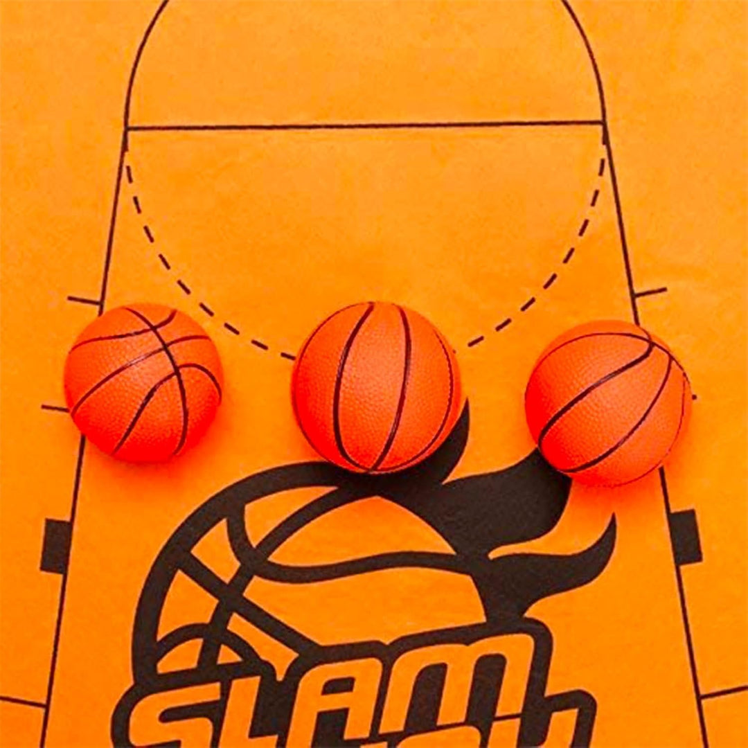 WC-Basketball-Set | Komplettset | Toiletten-/WC-Set | Premium-Qualität | 1 Teppich | 1 Korb mit Saug