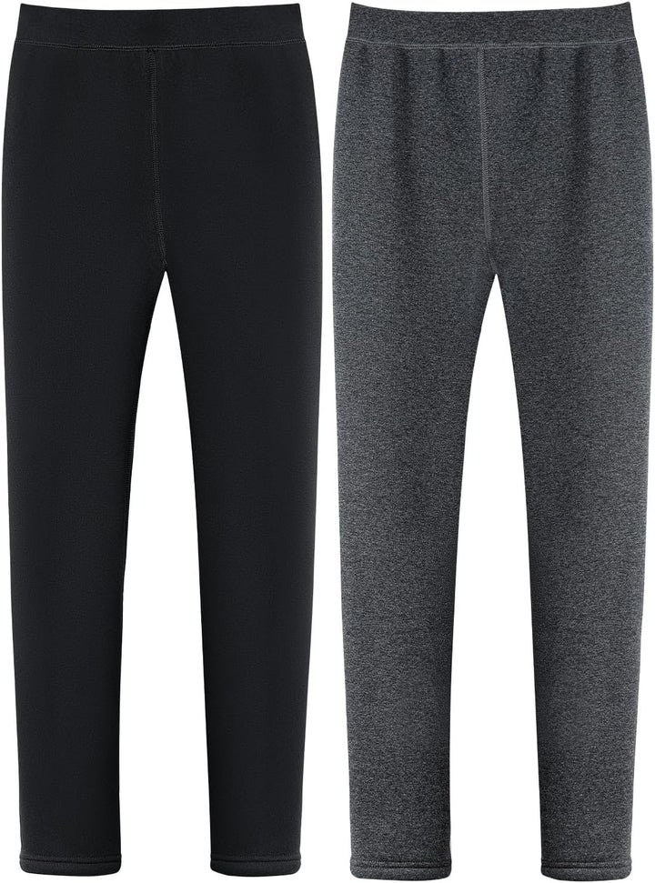 Soudittur Thermo Leggings Mädchen Dicke Gefütterte Thermo Leggings Winter Baumwolle Warm Thermohosen