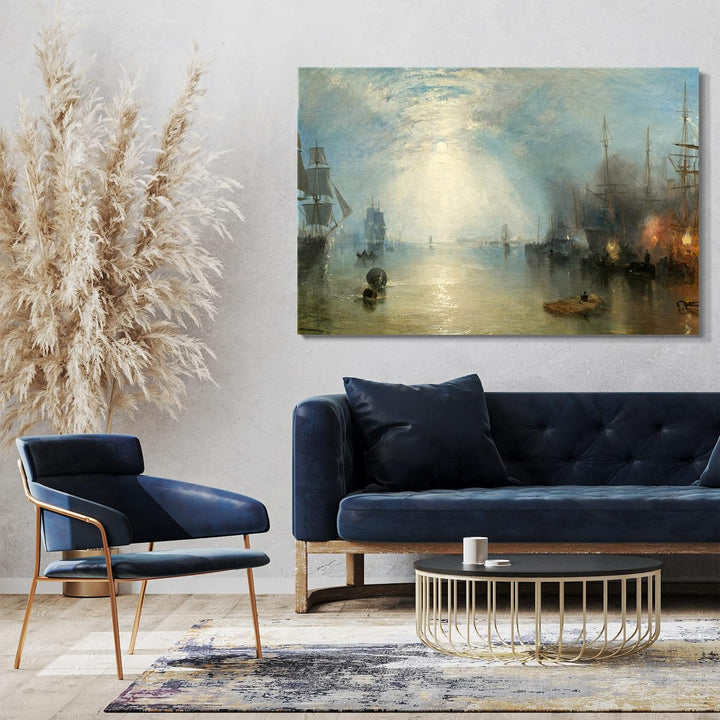 Leinwand (80x60cm): William Turner - Keelmen Heaving in Coals by Moonlight 80x60 cm, 80x60 cm