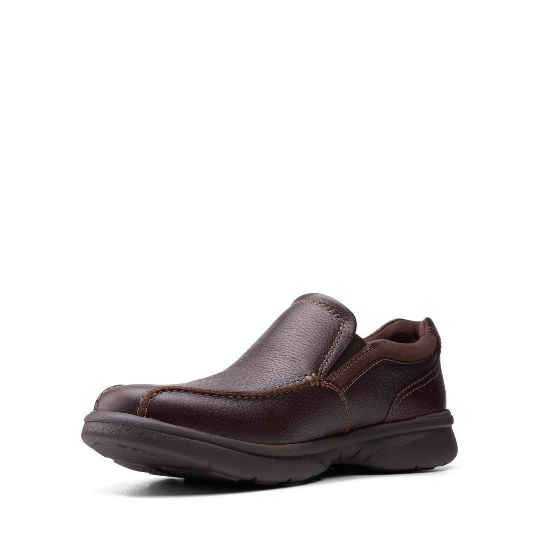 Clarks Herren Bradley Step Slipper 39.5 EU Braunes Trommelleder, 39.5 EU Braunes Trommelleder