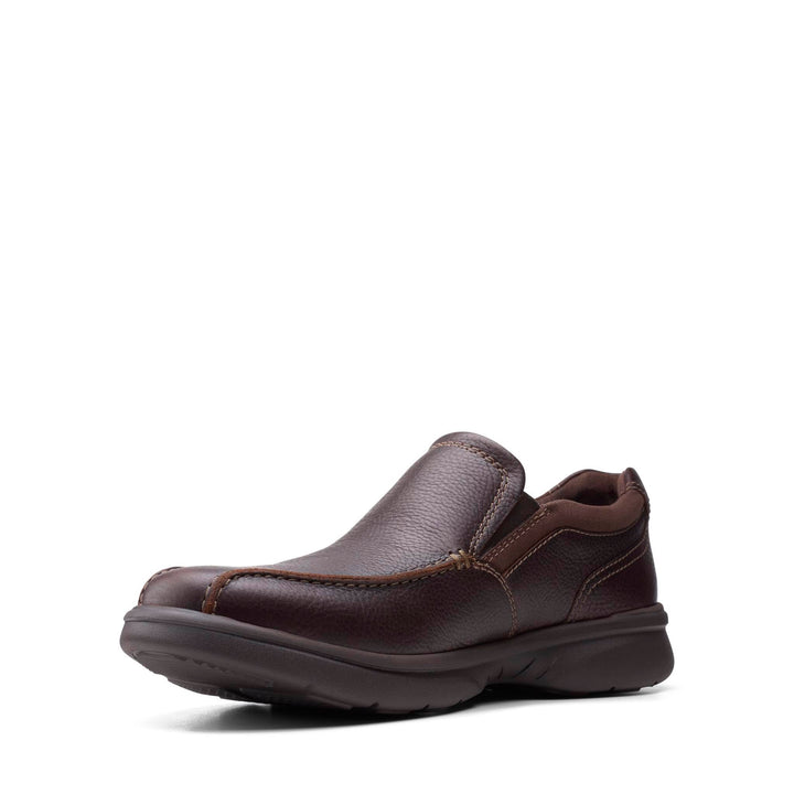 Clarks Herren Bradley Step Slipper 39.5 EU Braunes Trommelleder, 39.5 EU Braunes Trommelleder