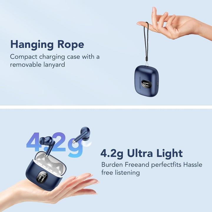 QXQ Bluetooth Kopfhörer, 2026 Neue Kopfhörer Kabellos Sport In Ear Bluetooth 5.4 Headphones mit 4 EN