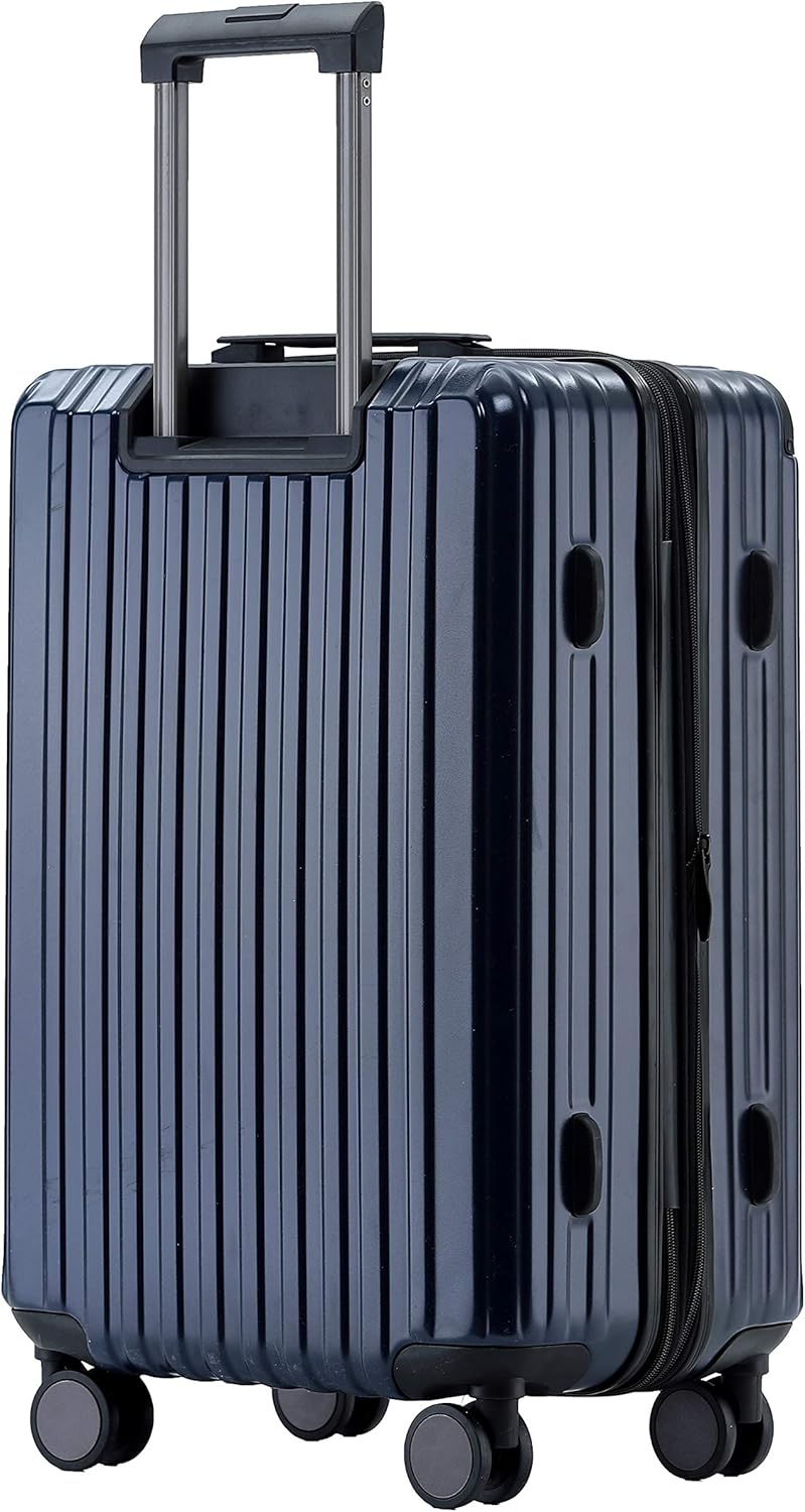Münicase M816 TSA-Schloss Koffer Reisekoffer Trolley Kofferset Hardschale Boardcase (Dunkelblau, Gro