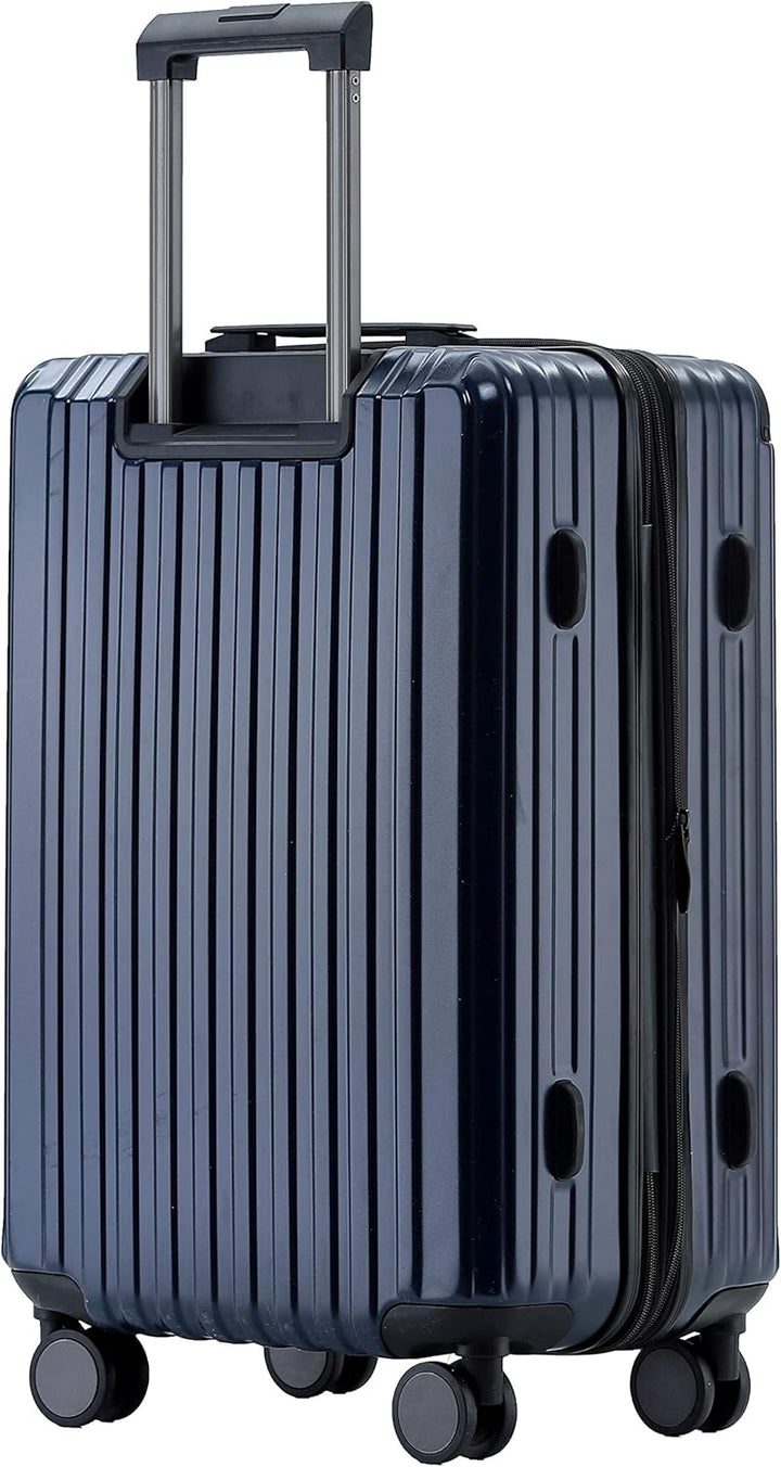 Münicase M816 TSA-Schloss Koffer Reisekoffer Trolley Kofferset Hardschale Boardcase (Dunkelblau, Gro