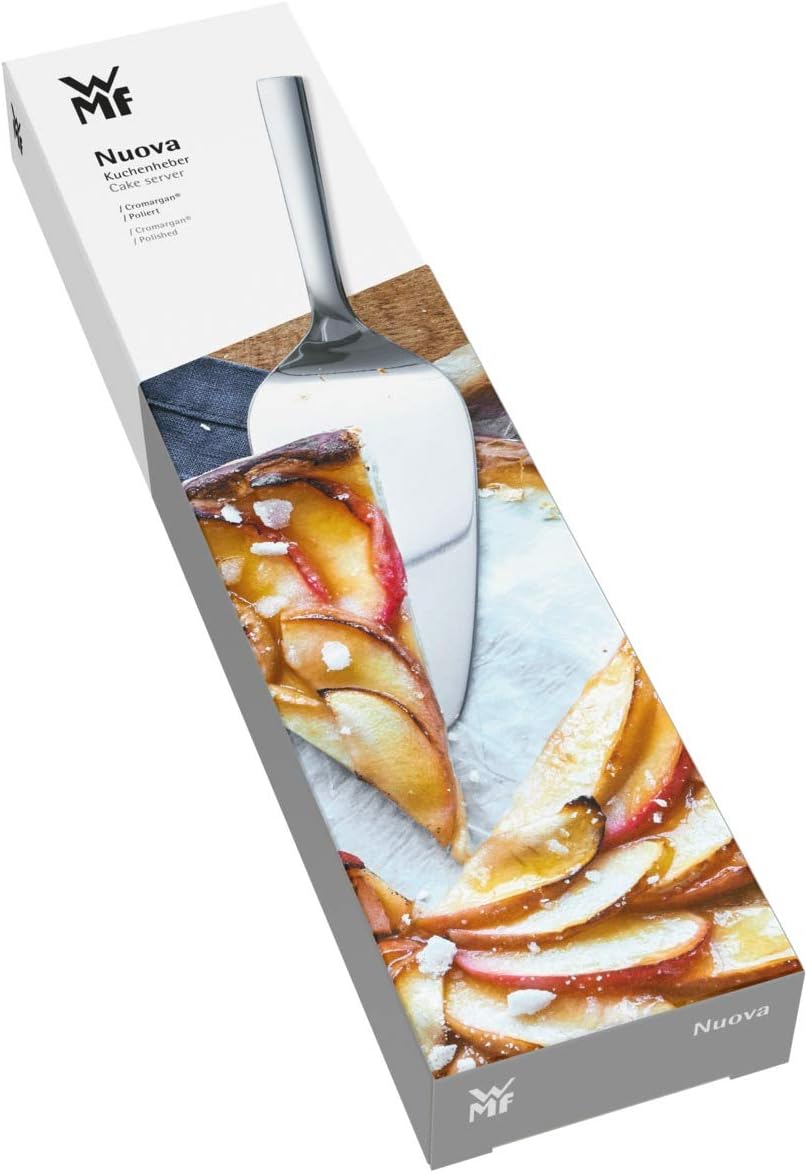 WMF Nuova Salatbesteck Edelstahl 25 cm, klein, Salatgabel und Servierlöffel, Cromargan Edelstahl pol
